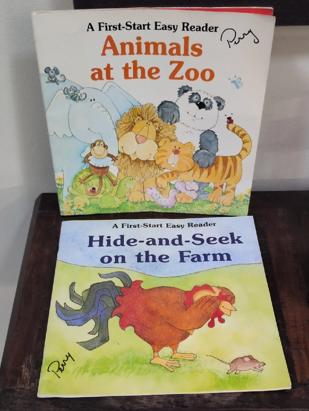 First Start Easy Reader Vintage Lot of 8 Fiction Picture Books w/Cassette Tapes